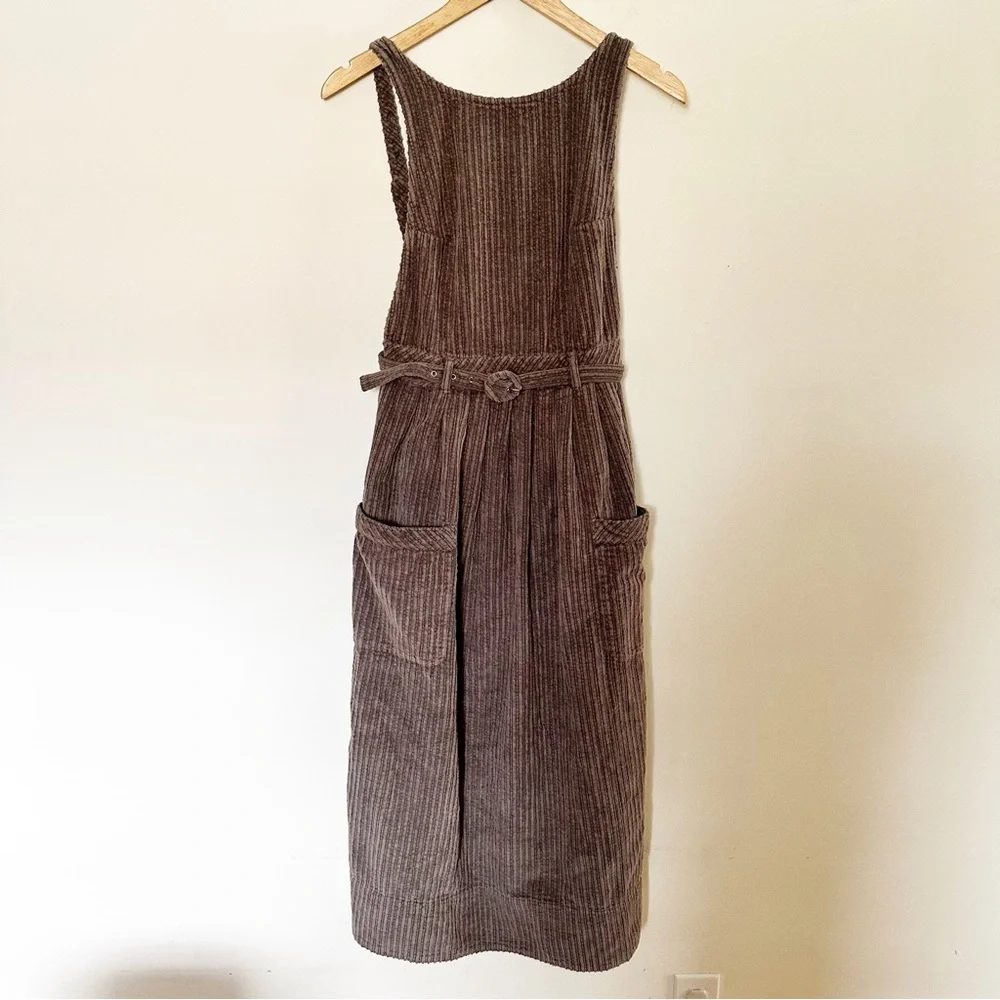 Free People The Other Side Corduroy Midi Dress